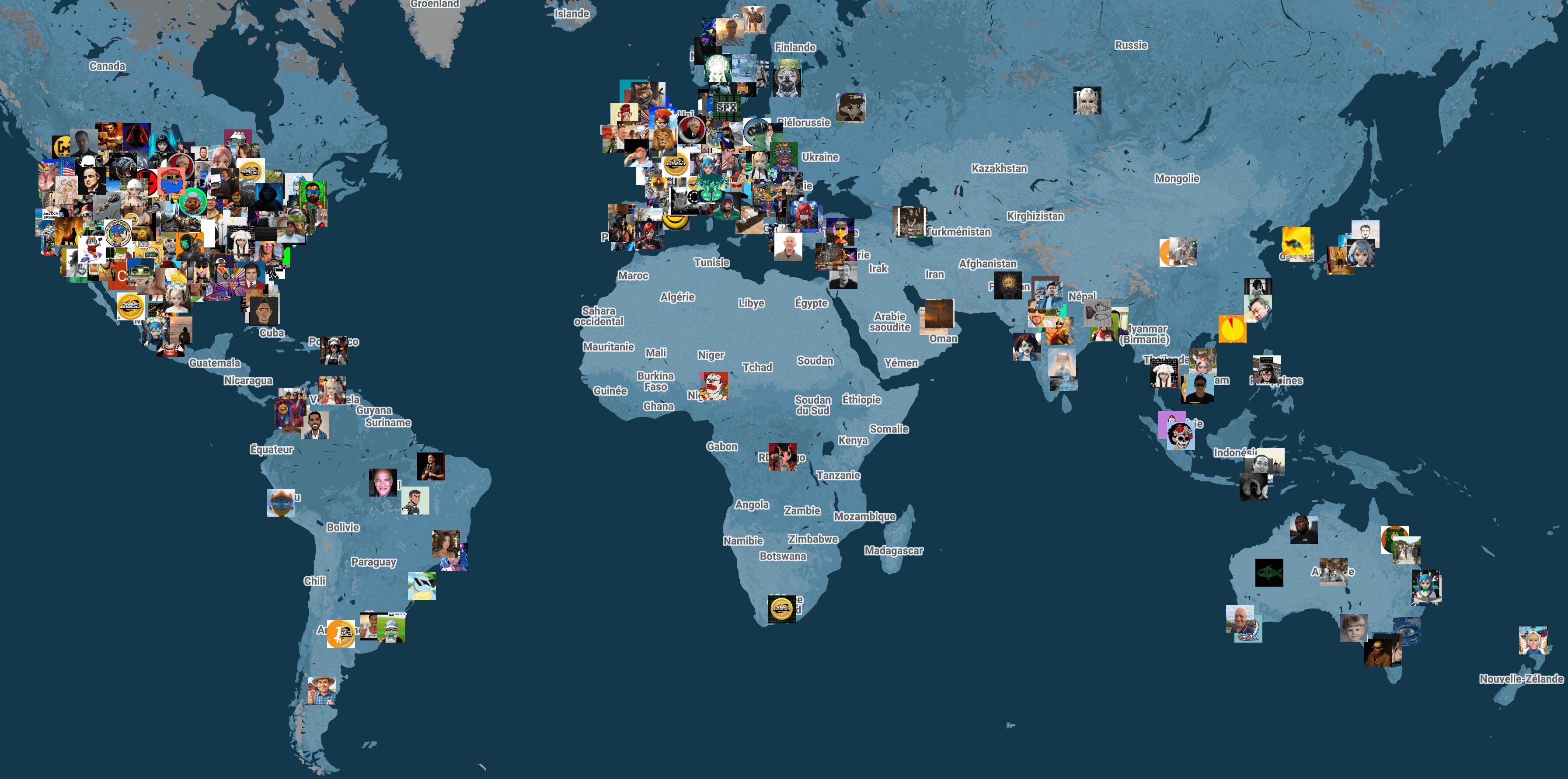 Aeons Around the World Map